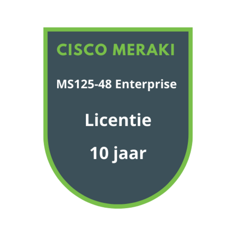 Cisco Meraki Cisco Meraki MS125-48 Enterprise Licentie 10 jaar