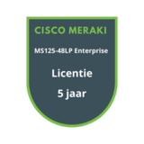 Cisco Meraki Cisco Meraki MS125-48LP Enterprise Licentie 5 jaar
