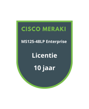 Cisco Meraki Cisco Meraki MS125-48LP Enterprise Licentie 10 jaar