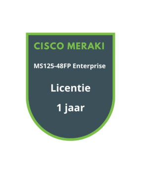 Cisco Meraki Cisco Meraki MS125-48FP Enterprise Licentie 1 jaar