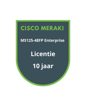 Cisco Meraki Cisco Meraki MS125-48FP Enterprise Licentie 10 jaar