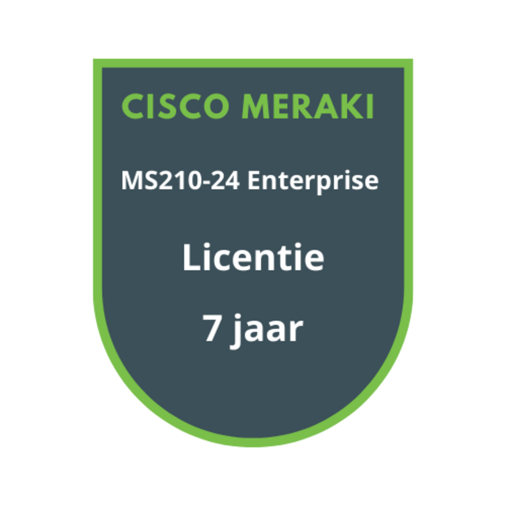 Cisco Meraki Cisco Meraki MS210-24 Enterprise Licentie 7 jaar