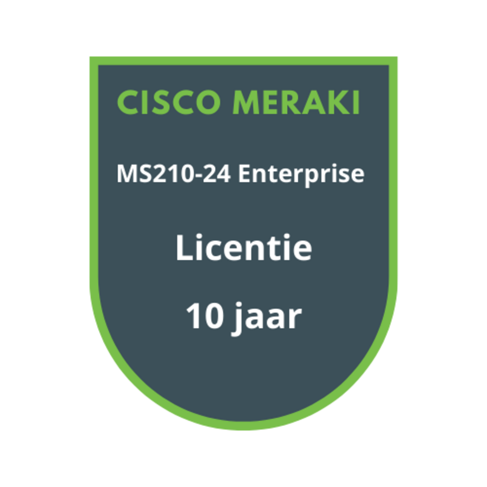 Cisco Meraki Cisco Meraki MS210-24 Enterprise Licentie 10 jaar