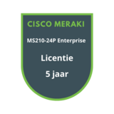 Cisco Meraki Cisco Meraki MS210-24P Enterprise Licentie 5 jaar