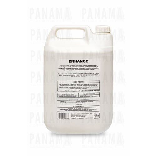 Evans Vanodine International Evans Enhance - Ultra High Solids Floor Polish 5ltr