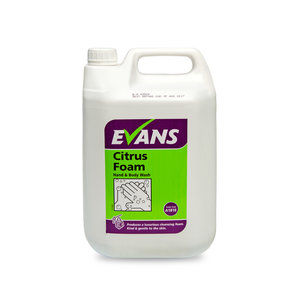 Evans Vanodine International Evans Citrus Foam - Foaming Hand Wash 5ltr