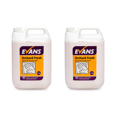 Evans Vanodine International Evans Orchard Fresh 5ltr - Grapefruit & Mandarin Hand & Body Wash