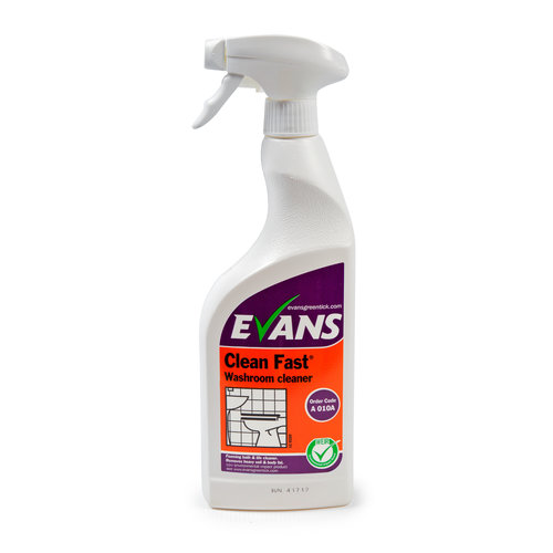 Evans Vanodine International Evans Clean Fast R.T.U 750ml - Heavy Duty Washroom Cleaner