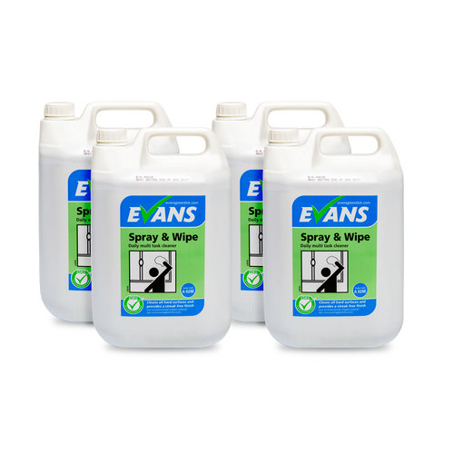 Evans Vanodine International Evans Spray & Wipe 5ltr  - Multi Purpose Cleaner