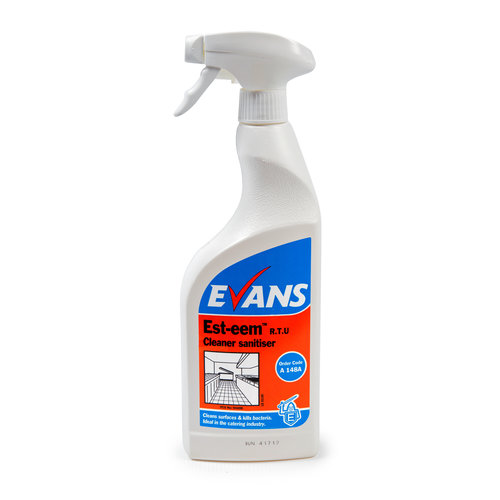 Evans Vanodine International Evans Est-eem™ R.T.U 750ml - Unperfumed Cleaner Sanitiser