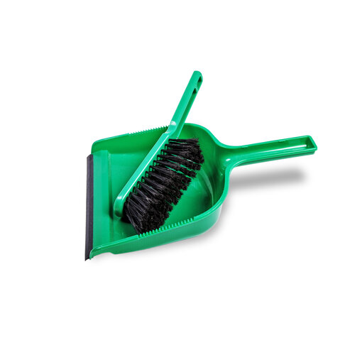 Ramon Hygiene Ramon Dustpan & Brush Set - Soft Bristle - Green