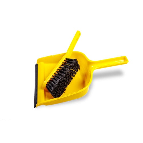 Ramon Hygiene Ramon Dustpan & Brush Set - Soft Bristle - Yellow