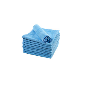 Premium Microfibre Cloths Blue 280gsm Qty 10