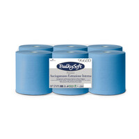 BulkySoft Premium 2ply Blue Centre Feed Wiper Roll 150m x 6 (96680)