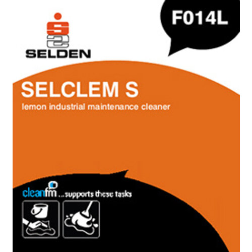 Selden Research UK Ltd Selden Selclem S - Maintenance Cleaner Concentrate Lemon 5ltr