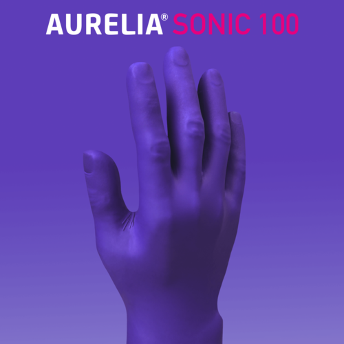 Aurelia Aurelia Sonic Blue Ultra Thin Nitrile Gloves Small P/F (Qty100)