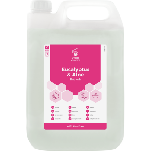 Evans Vanodine International Evans Eucalyptus & Aloe  Hand Wash 5ltr