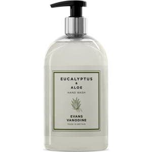Evans Vanodine International Evans Eucalyptus & Aloe Hand Wash 500ml c/w pump Evans Vanodine International Evans Eucalyptus & Aloe Hand Wash 500ml c/w pump