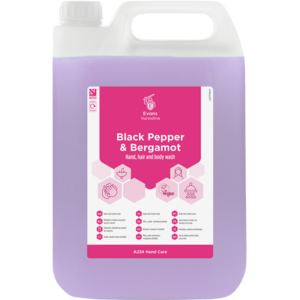 Evans Vanodine International Evans Black Pepper & Bergamot Hand Wash 5ltr