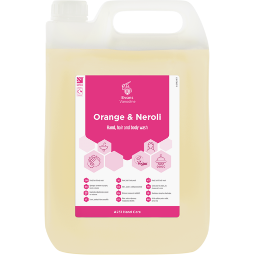 Evans Vanodine International Evans  Orange & Neroli Hand Wash 5ltr