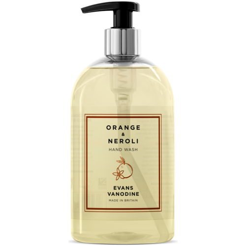 Evans Vanodine International Evans Orange & Neroli Hand Wash 500ml c/w pump Evans Vanodine International Evans Orange & Neroli Hand Wash 500ml c/w pump