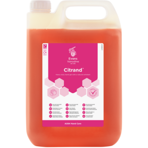 Evans Vanodine International Evans Citrand™ 5ltr - Citrus Beaded Hand Gel Evans Vanodine International Evans Citrand™ 5ltr - Citrus Beaded Hand Gel