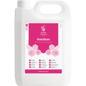 Evans Vanodine International Evans Handsan™ 5ltr - Alcohol Sanitiser Hand Gel