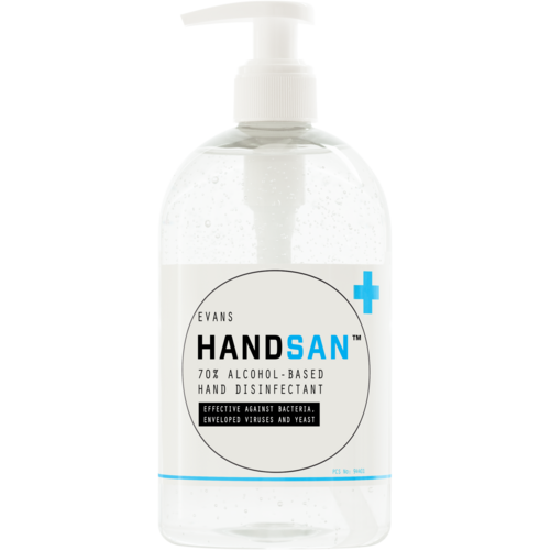 Evans Vanodine International Evans Handsan™ 500ml - Alcohol Sanitiser Gel Evans Vanodine International Evans Handsan™ 500ml - Alcohol Sanitiser Gel