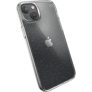 Speck Presidio Perfect Clear Glitter Apple iPhone 14 Plus Clear / Gold Glitter - with Microban