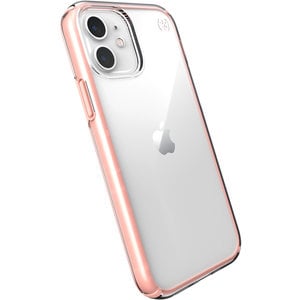 Speck Presidio Perfect Clear Apple iPhone 12/12 Pro Clear/Rosy Pink - with Microban