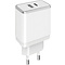 Mobiparts Mobiparts Wall Charger USB-A/USB-C 12W/2.4A + Lightning to USB-C Cable White