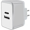 Mobiparts Mobiparts Wall Charger Dual USB-A en USB-C 12W/2.4A White