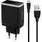 Mobiparts Mobiparts Wall Charger Dual USB 24W/4.8A + Micro USB Cable Black