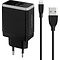 Mobiparts Mobiparts Wall Charger Dual USB 12W/2.4A + Lightning Cable Black