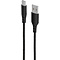 Mobiparts Mobiparts USB-C to USB Braided Cable 2A 1m Black
