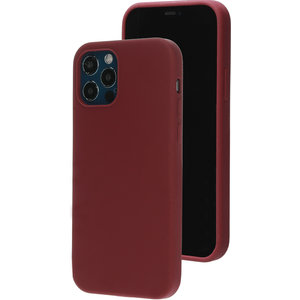 Mobiparts Silicone Cover Apple iPhone 12/12 Pro Plum Red