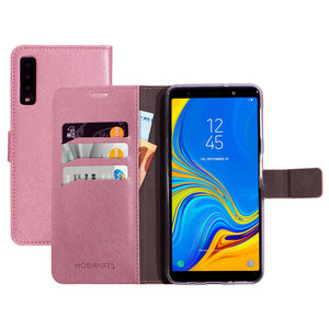 Mobiparts Saffiano Wallet Case Samsung Galaxy A7 (2018) Pink