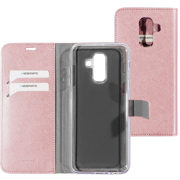 Kerkbank handelaar hersenen Mobiparts Mobiparts Saffiano Wallet Case Samsung Galaxy A6 Plus (2018) Pink  - Primehoesjes.nl