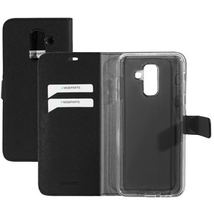 Mobiparts Saffiano Wallet Case Samsung Galaxy A6 Plus (2018) Black