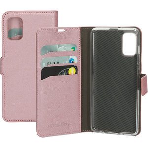 Mobiparts Saffiano Wallet Case Samsung Galaxy A41 (2020) Pink