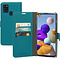 Mobiparts Mobiparts Saffiano Wallet Case Samsung Galaxy A21s (2020) Turquoise