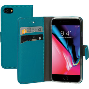 Mobiparts Saffiano Wallet Case Apple iPhone 7/8/SE (2020/2022) Turquoise
