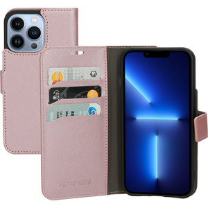 Mobiparts Saffiano Wallet Case Apple iPhone 13 Pro Pink