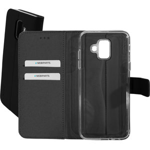 Mobiparts Premium Wallet TPU Case Samsung Galaxy A6 (2018) Black