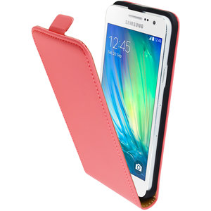 Mobiparts Premium Flip Case Samsung Galaxy A3 Peach Pink