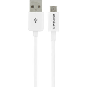 Mobiparts Micro USB to USB Cable 2.4A 25 cm White (Bulk)