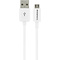 Mobiparts Mobiparts Micro USB to USB Cable 2.4A 25 cm White (Bulk)