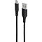 Mobiparts Mobiparts Micro USB to USB Braided Cable 2A 1 m Black