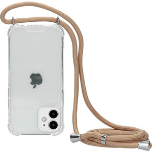 Mobiparts Lanyard Case Apple iPhone 12 Mini Nude Cord
