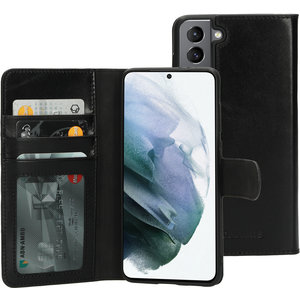 Mobiparts Excellent Wallet Case 2.0 Samsung Galaxy S21 Jade Black